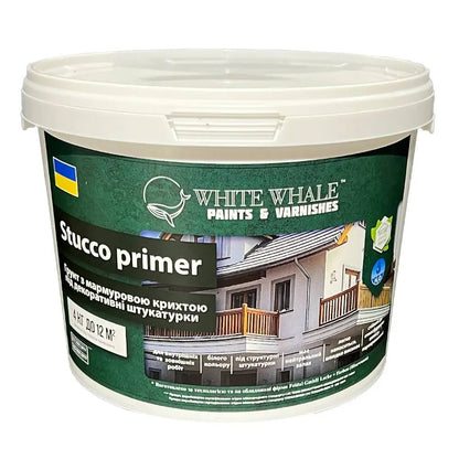Готовий набір для декору стін - Marmorino Maxi 20 кг, stucco primer 4 кг, щітка 100 ліній, лак Acrylic lacguer mat 2,5л, 20кг, 1мм - Під штукатурку