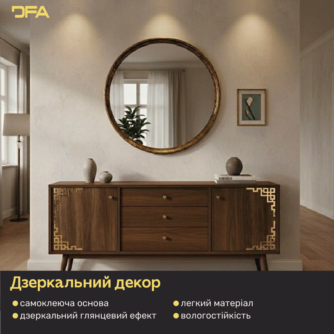 Кутовий декор DFA для дзеркал та меблів – Створіть власну дзеркальну раму, 2 шт/4 шт (YA00095)