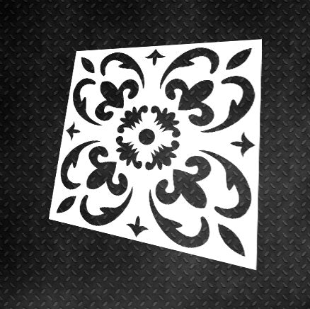 Якісний трафарет для декору DFA квадратний візерунок, для шпаклівки і фарби, 0,3-1мм (K00050)