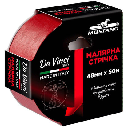 Малярна стрічка Mustang Da Vinci Red 48мм*50м