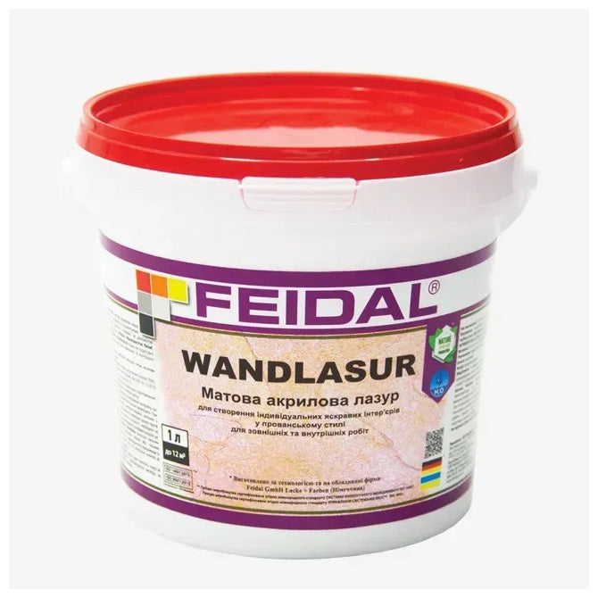 Матова акрилова лазур Feidal Wandlasur: Елегантність французького провансу на ваших стінах