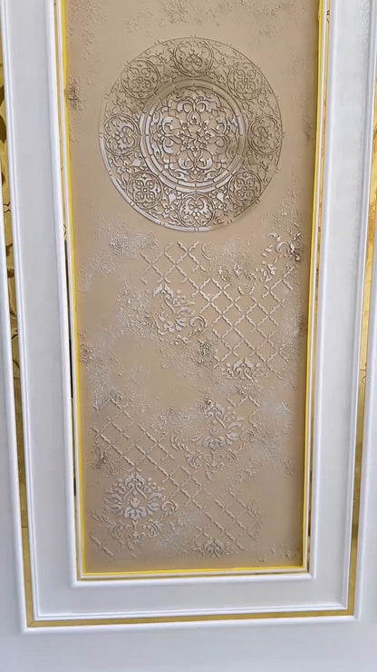 Набір DFA з 3-х трафаретів «Круглий + Східний + Дамаск» – стильний декор своїми руками 0.3-1 мм (N00160)