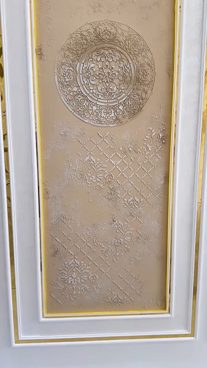 Набір DFA з 3-х трафаретів «Круглий + Східний + Дамаск» – стильний декор своїми руками 0.3-1 мм (N00160)