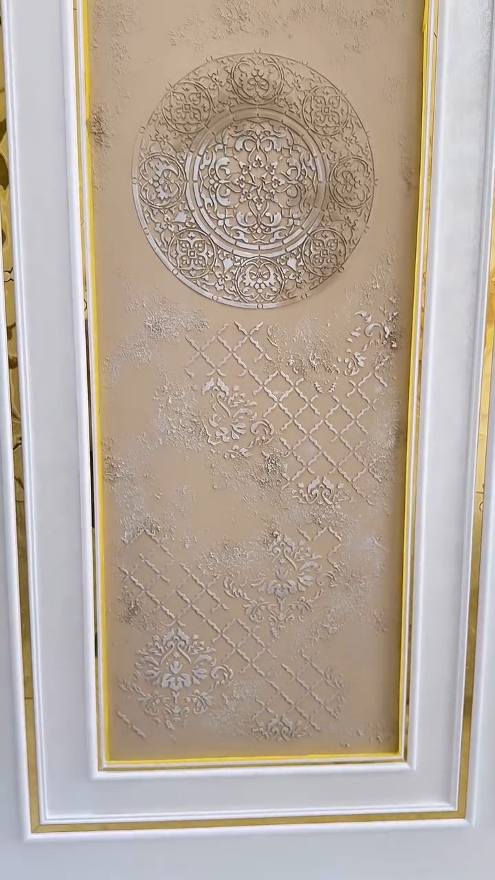 Набір DFA з 3-х трафаретів «Круглий + Східний + Дамаск» – стильний декор своїми руками 0.3-1 мм (N00160)