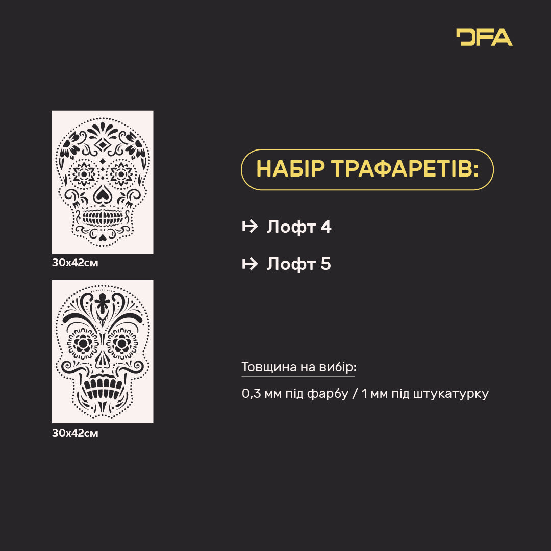 Набір для декору стін під штукатурку та фарбу 33 (Лофт 4 + Лофт 5) 0.3-1 мм (N00033)
