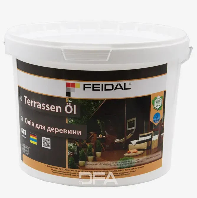 Олія для деревини Feidal Terrassen Öl: Захистіть вашу деревину від вологи та УФ-випромінювання