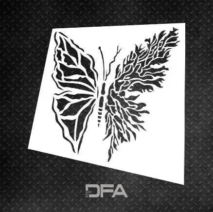 Оживіть інтер’єр: трафарет DFA Метелик для фарби та штукатурки 0.3-1 мм (J00030-d)