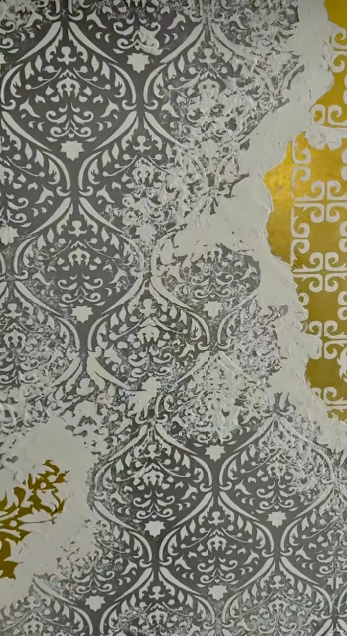 Трафарет DFA багаторазовий для декоративної штукатурки та фарби Східний візерунок 0,3-1мм (V00007)