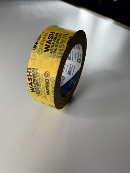 Професійна малярна стрічка Dolphin Washi Tape (TM Blue Dolphin) Ultra Premium, жовта 38 мм х 50 м