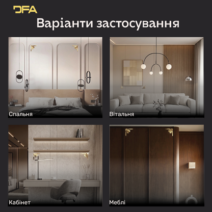 Створіть неповторний інтер’єр з дзеркальним декором DFA Кутовий візерунок 2 шт/4 шт (YA00036)