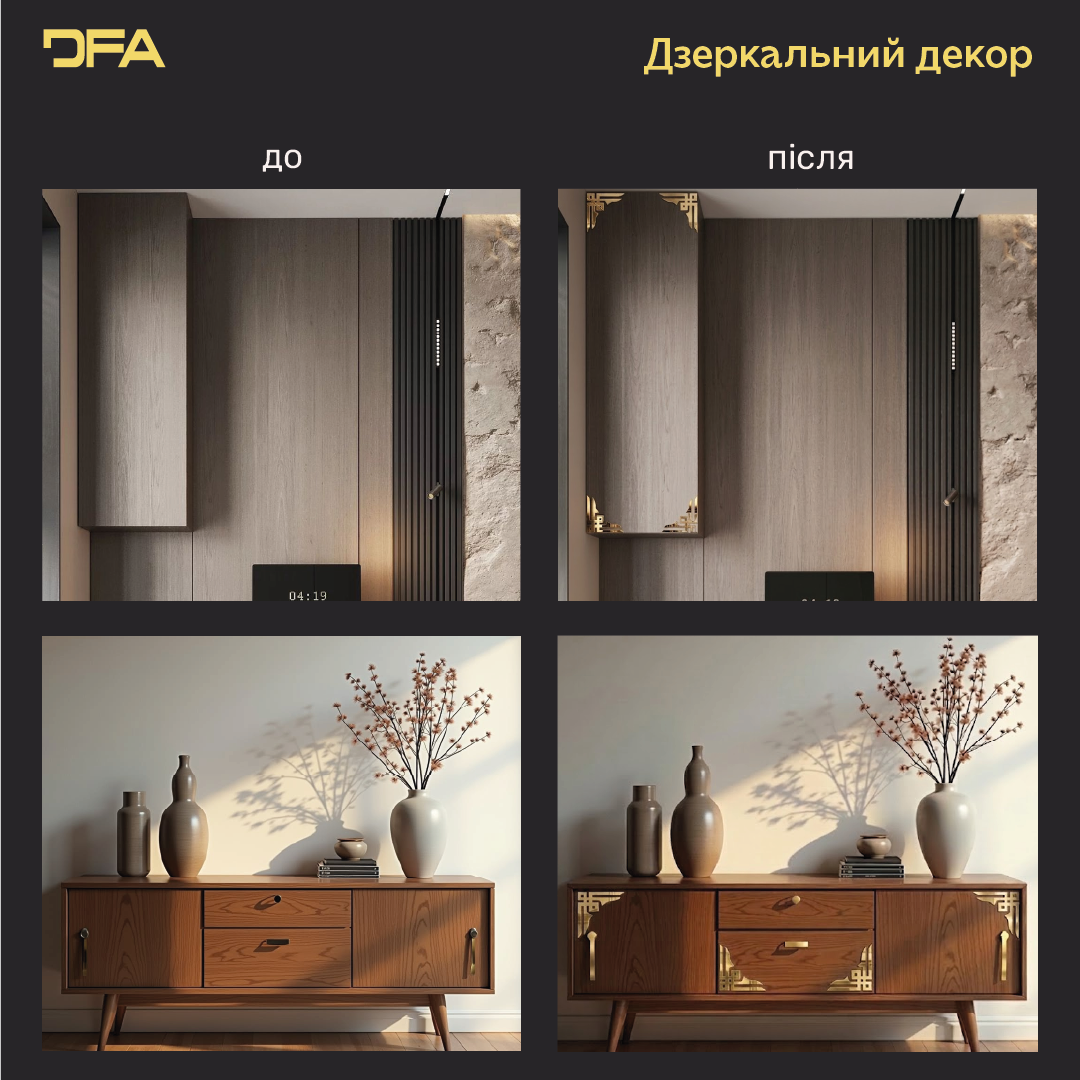 Створіть свій шедевр: Декоративні кутові візерунки DFA для унікальних рішень 2 шт/4 шт (YA00034)