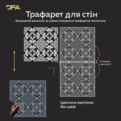 Створіть унікальний український декор власноруч з трафаретом DFA "Вишиванка" 0.3-1 мм (Z00007-d)