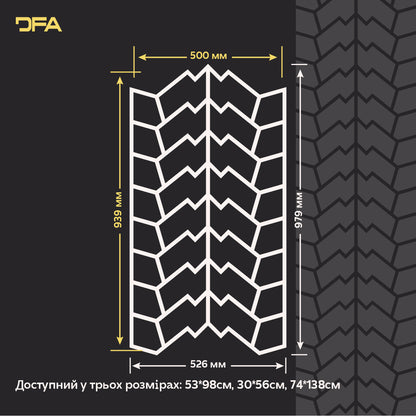 Створюйте оригінальний лофт-декор з трафаретом DFA «Протектор шини» 0.3-1 мм (L00050)