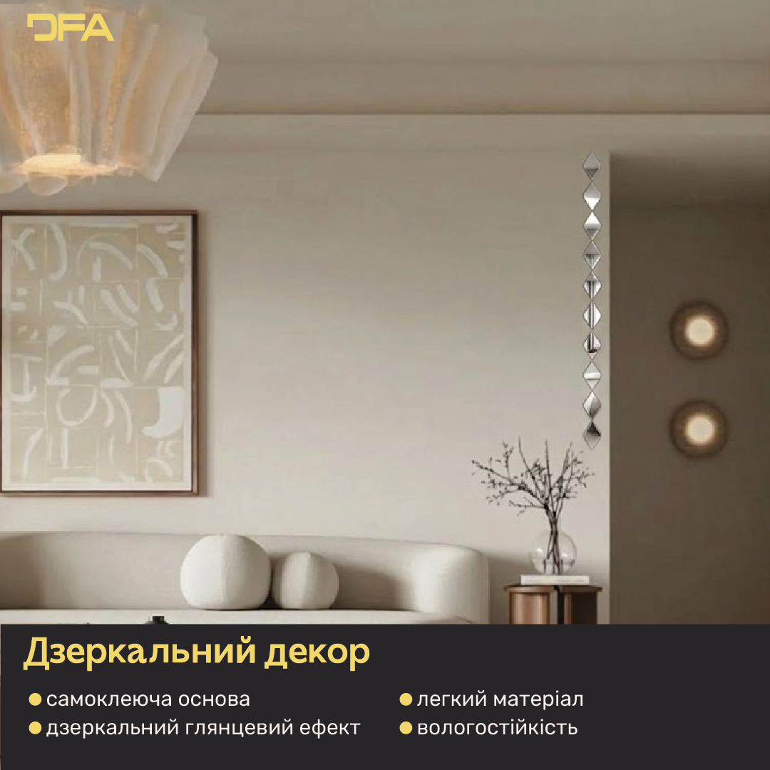 Світло та простір: Дзеркальні Ромби DFA для дивовижних відблисків, 5 шт/10 шт/15 шт (YA00010)