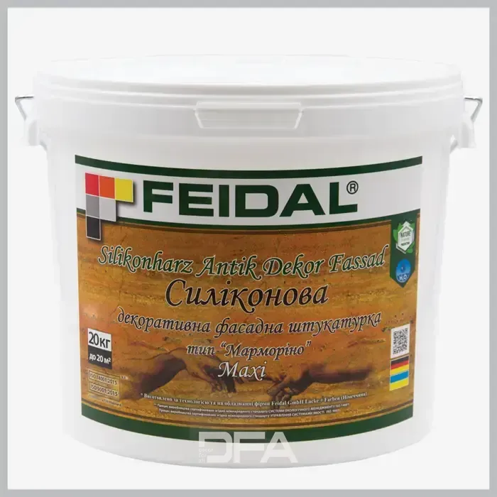 Силіконова фасадна штукатурка тип "Марморіно" Feidal Silikonharz Antik Dekor Fassad Maxi