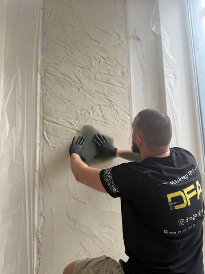 Силіконова матриця/відтиск для декору DFA Сланец закарпатский 2 з ручкою, товщина 15 мм (W00047)
