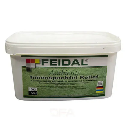 Тонкошарова рельєфна акрилова шпаклівка Feidal Ambiente Innenspachtel Relief
