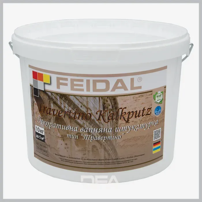 Вапняна декоративна штукатурка Feidal Travertino Kalkputz