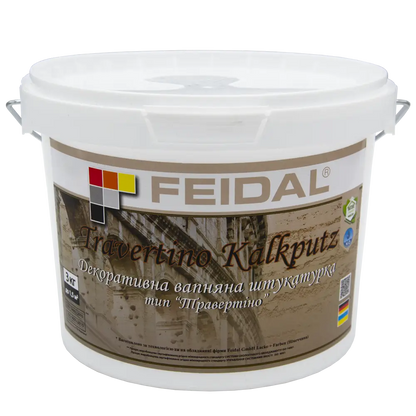 Вапняна декоративна штукатурка Feidal Travertino Kalkputz
