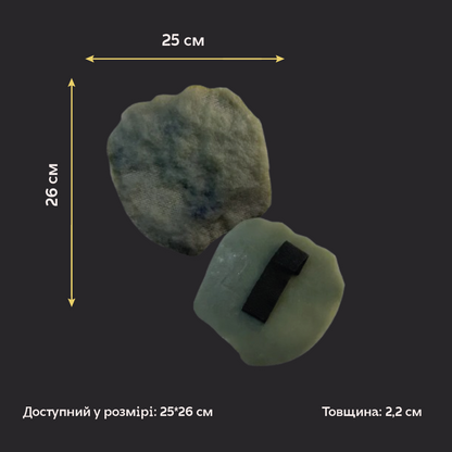 Силіконовий відтиск/штамп для декору DFA Мазанка з ручкою зелена 2 товщина 22 мм (W00041)