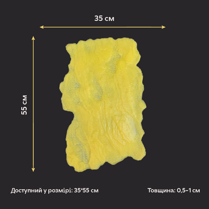 Силіконовий відтиск для декору Фактура каменю (жовтий) W00010
